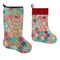 Glitter Moroccan Watercolor Stockings - Side by Side compare