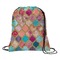 Glitter Moroccan Watercolor String Backpack