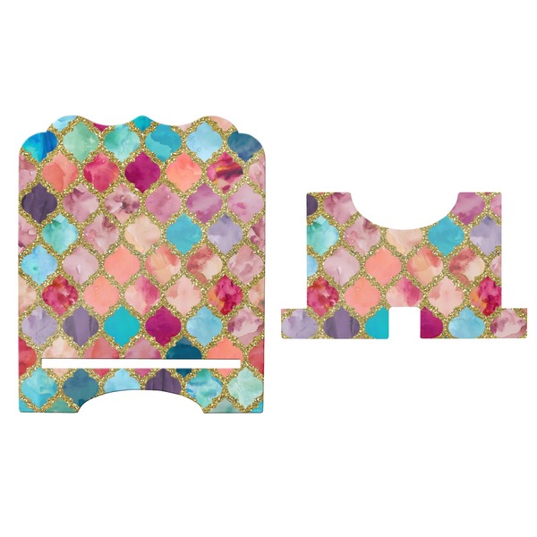 Glitter Moroccan Watercolor Stylized Tablet Stand - Apvl