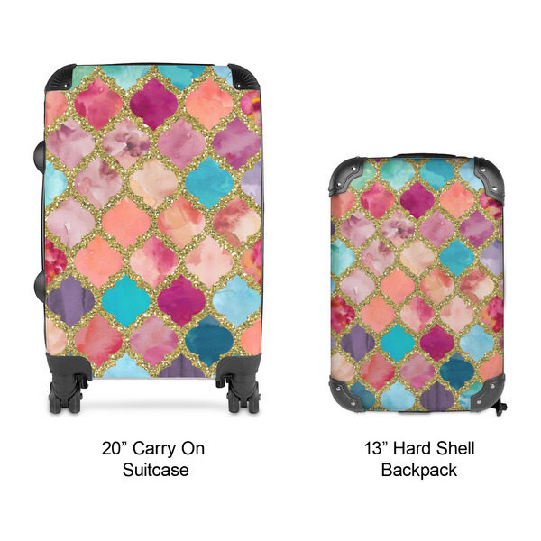 Glitter Moroccan Watercolor Suitcase Set 4 - APPROVAL