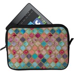 Glitter Moroccan Watercolor Tablet Case / Sleeve - Small