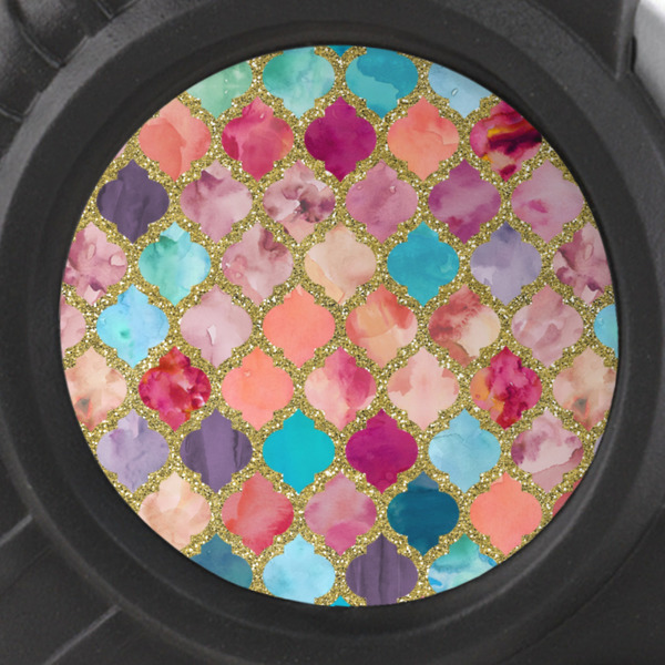 Glitter Moroccan Watercolor Tape Measure - 25ft - detail