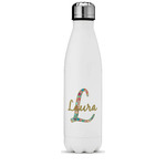 Glitter Moroccan Watercolor Water Bottle - 17 oz. - Stainless Steel - Full Color Printing