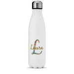 Glitter Moroccan Watercolor Water Bottle - 17 oz. - Stainless Steel - Full Color Printing