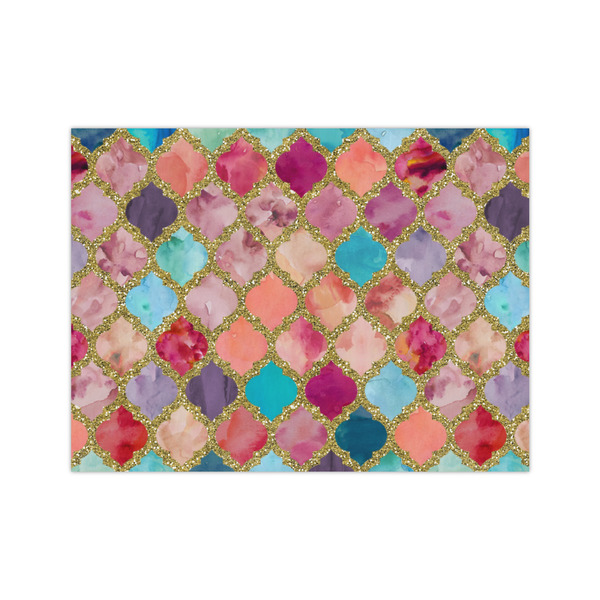 Custom Glitter Moroccan Watercolor Medium Tissue Papers Sheets - Heavyweight