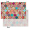 Glitter Moroccan Watercolor Tissue Paper - Lightweight - Small - Front & Back