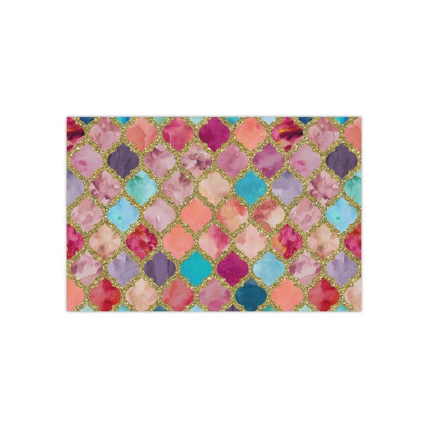 Custom Glitter Moroccan Watercolor Tissue Paper Sheets - Small - Lightweight
