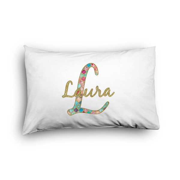 Custom Glitter Moroccan Watercolor Pillow Case - Graphic