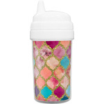 Glitter Moroccan Watercolor Sippy Cup