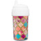 Glitter Moroccan Watercolor Toddler Sippy Cup (Personalized)