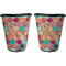 Glitter Moroccan Watercolor Trash Can Black - Front and Back - Apvl