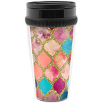 Glitter Moroccan Watercolor Acrylic Travel Mug without Handle
