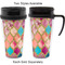 Glitter Moroccan Watercolor Travel Mugs - with & without Handle