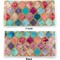 Glitter Moroccan Watercolor Vinyl Check Book Cover - Front and Back