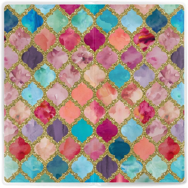 Glitter Moroccan Watercolor Vinyl Document Wallet - Apvl