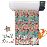 Glitter Moroccan Watercolor Vinyl Sheet (Re-position-able)