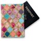 Glitter Moroccan Watercolor Vinyl Passport Holder