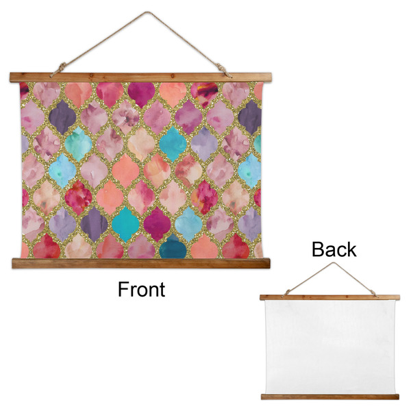 Glitter Moroccan Watercolor Wall Hanging Tapestry - Landscape - APPROVAL