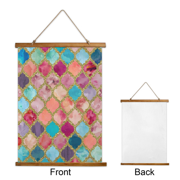 Glitter Moroccan Watercolor Wall Hanging Tapestry - Portrait - APPROVAL