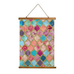 Glitter Moroccan Watercolor Wall Hanging Tapestry