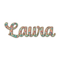 Glitter Moroccan Watercolor Name/Text Decal - Custom Sizes
