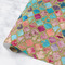 Glitter Moroccan Watercolor Wrapping Paper Roll - Matte - Medium - Main