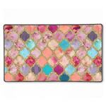 Glitter Moroccan Watercolor XXL Gaming Mouse Pad - 24" x 14"