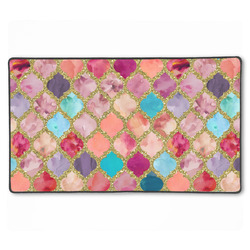 Glitter Moroccan Watercolor XXL Gaming Mouse Pad - 24" x 14"