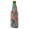 Glitter Moroccan Watercolor Zipper Bottle Cooler - ANGLE (bottle)