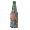 Glitter Moroccan Watercolor Zipper Bottle Cooler - FRONT (bottle)