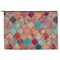 Glitter Moroccan Watercolor Zipper Pouch Large (Front)