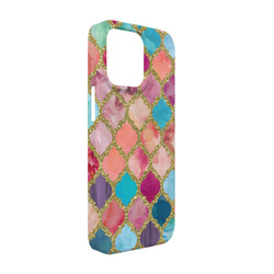 Glitter Moroccan Watercolor iPhone Case - Plastic - iPhone 13