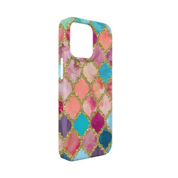 Glitter Moroccan Watercolor iPhone Case - Plastic - iPhone 13 Mini