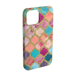 Glitter Moroccan Watercolor iPhone Case - Plastic - iPhone 15