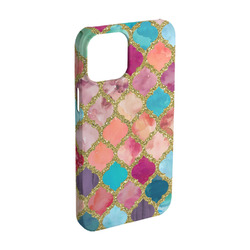 Glitter Moroccan Watercolor iPhone Case - Plastic - iPhone 15 Pro
