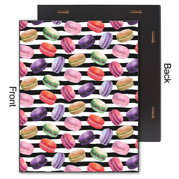 Macarons 11x14 Wood Print - Front & Back View