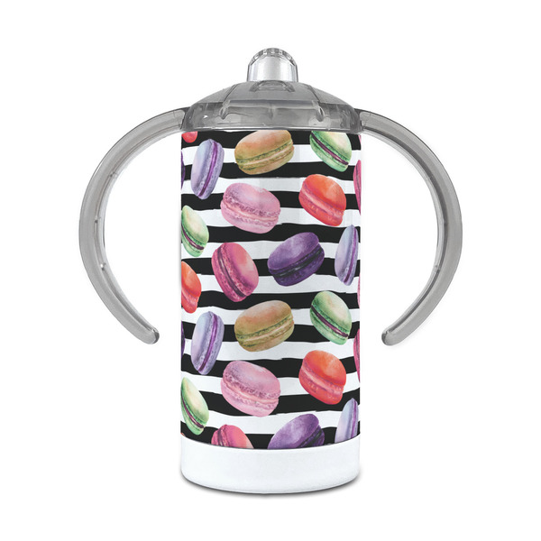 Custom Macarons 12 oz Stainless Steel Sippy Cup