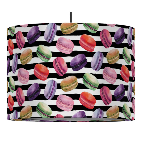 Custom Macarons 16" Drum Pendant Lamp - Fabric