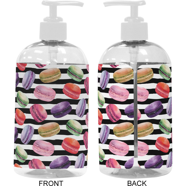 Macarons 16 oz Plastic Liquid Dispenser- Approval- White