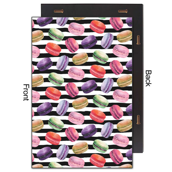 Macarons 20x30 Wood Print - Front & Back View