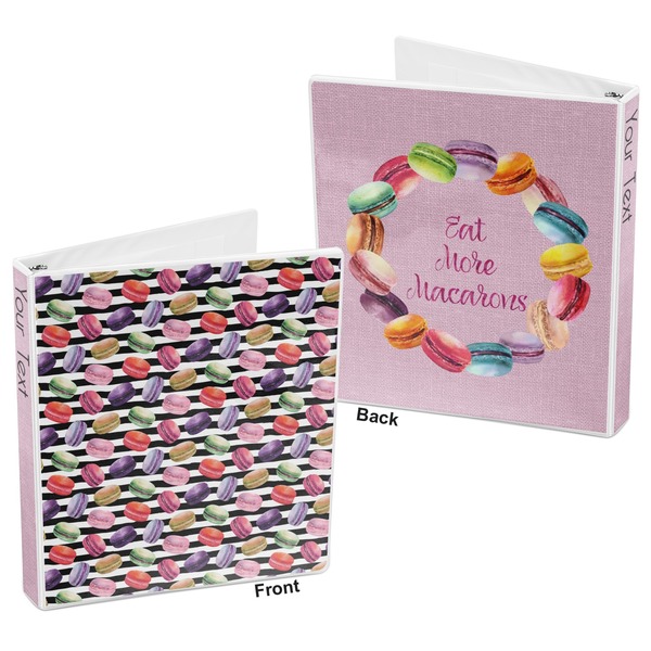 Macarons 3-Ring Binder Front and Back