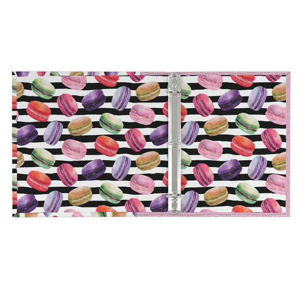 Macarons 3 Ring Binders - Full Wrap - 1" - OPEN INSIDE