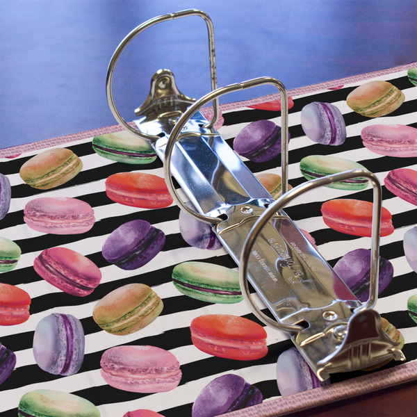 Macarons 3 Ring Binders - Full Wrap - 3" - DETAIL