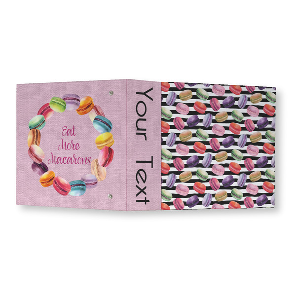 Macarons 3 Ring Binders - Full Wrap - 3" - OPEN OUTSIDE