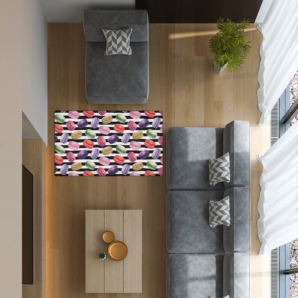 Macarons 3'x5' Indoor Area Rugs - IN CONTEXT