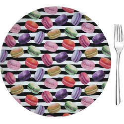 Macarons 8" Glass Appetizer / Dessert Plates - Single or Set