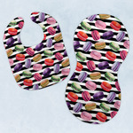 Macarons Baby Bib & Burp Set