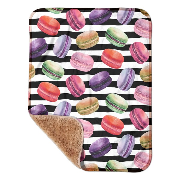 Custom Macarons Sherpa Baby Blanket - 30" x 40"