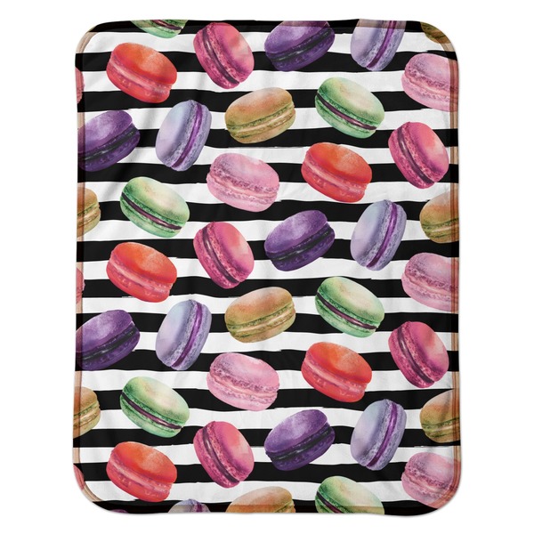 Macarons Baby Sherpa Blanket - Flat
