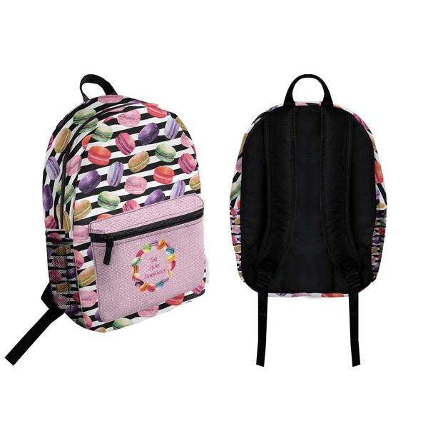 Macarons Backpack front and back - Apvl